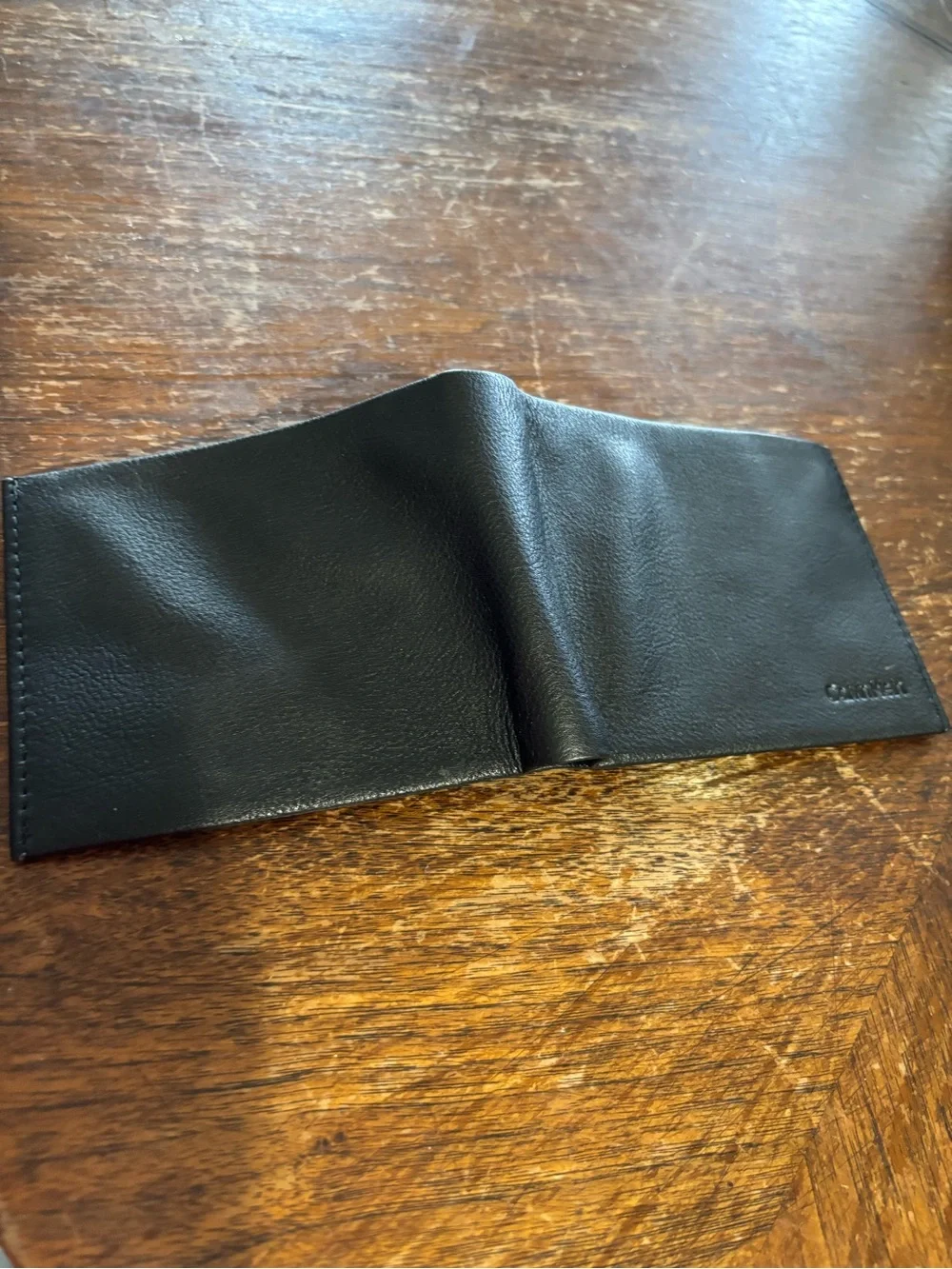 Calvin Klein Black Leather Bi-Fold Wallet by (Unbranded)